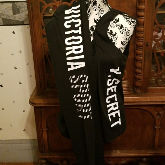 VICTORIA'S SECRET & VICTORIA SPORT TANK TOP & LEGG - Picture 1 of 1
